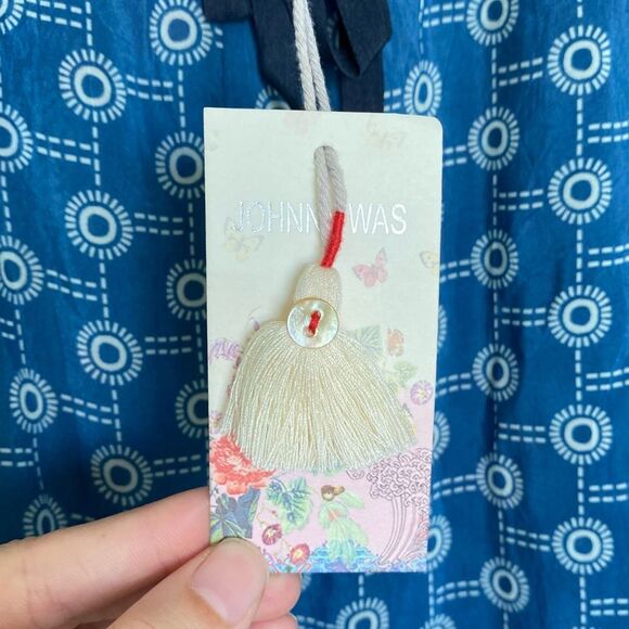 Johnny Was Maera Printed Drawstring Pull-On Pants Straight Leg Size 1X NWT - Picture 9 of 14